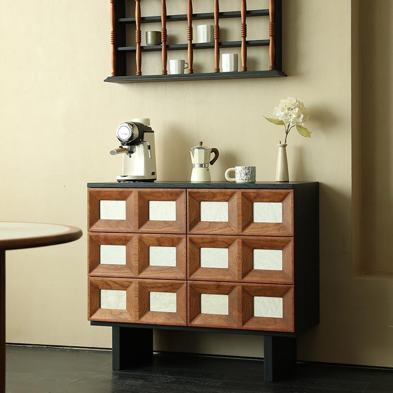 Storage & Organization - Medieval six-chest cabinet, contrasting color solid