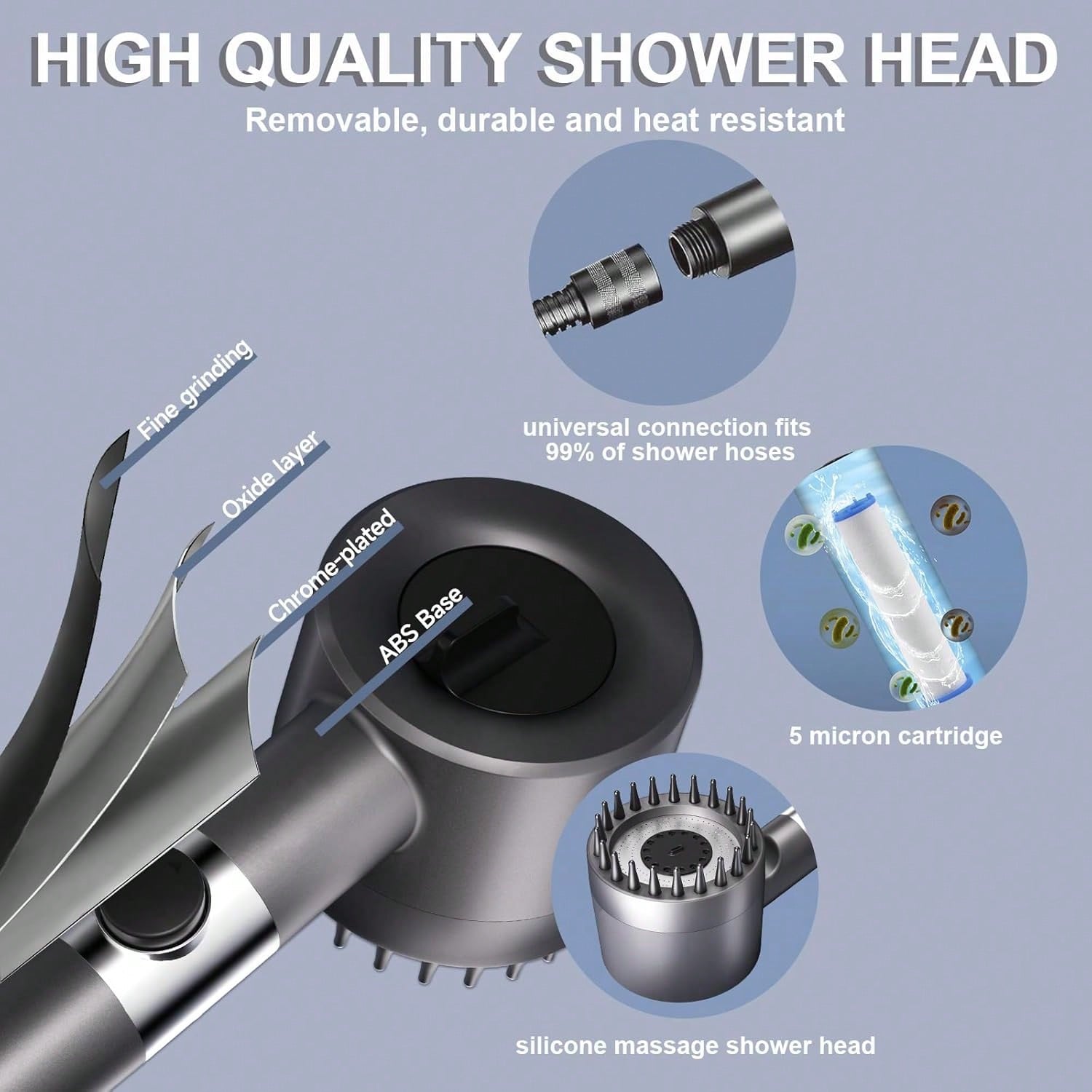 High-Pressure Handheld Shower  - High Pressure Shower Head Handheld 评论和价格