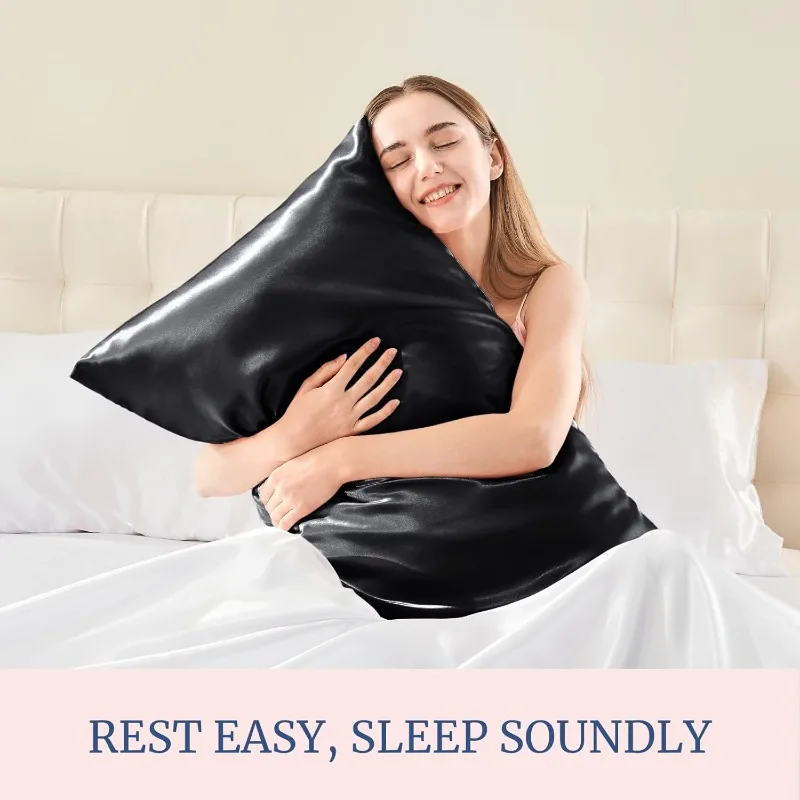 1/2pcs Multi-size Satin Pillow - Satin Silk Pillowcase Hair Skin 评论和价格