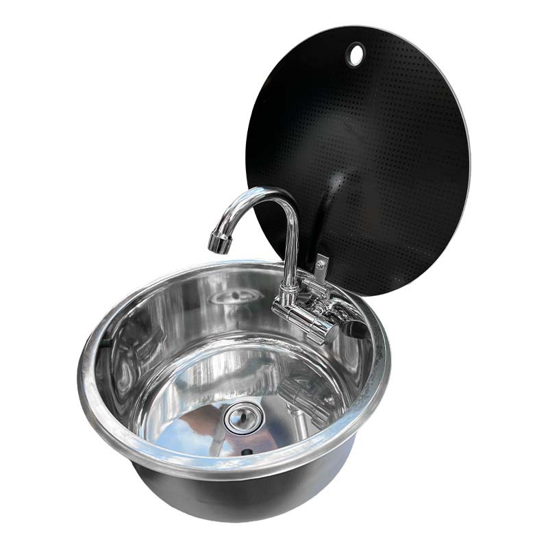 RV Circular Sink with Lid Kitc - Kitchen 评论和价格