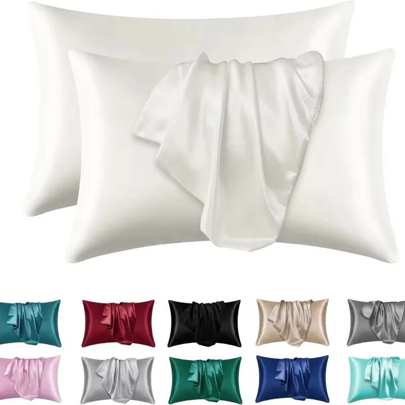 1/2pcs Satin Silk Pillowcase f - Satin Silk Pillowcase Hair Skin 评论和价格