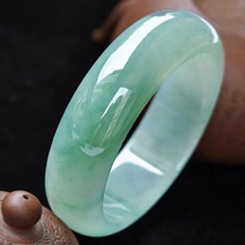 Myanmar natural jade bracelet, - Lighting 评论和价格