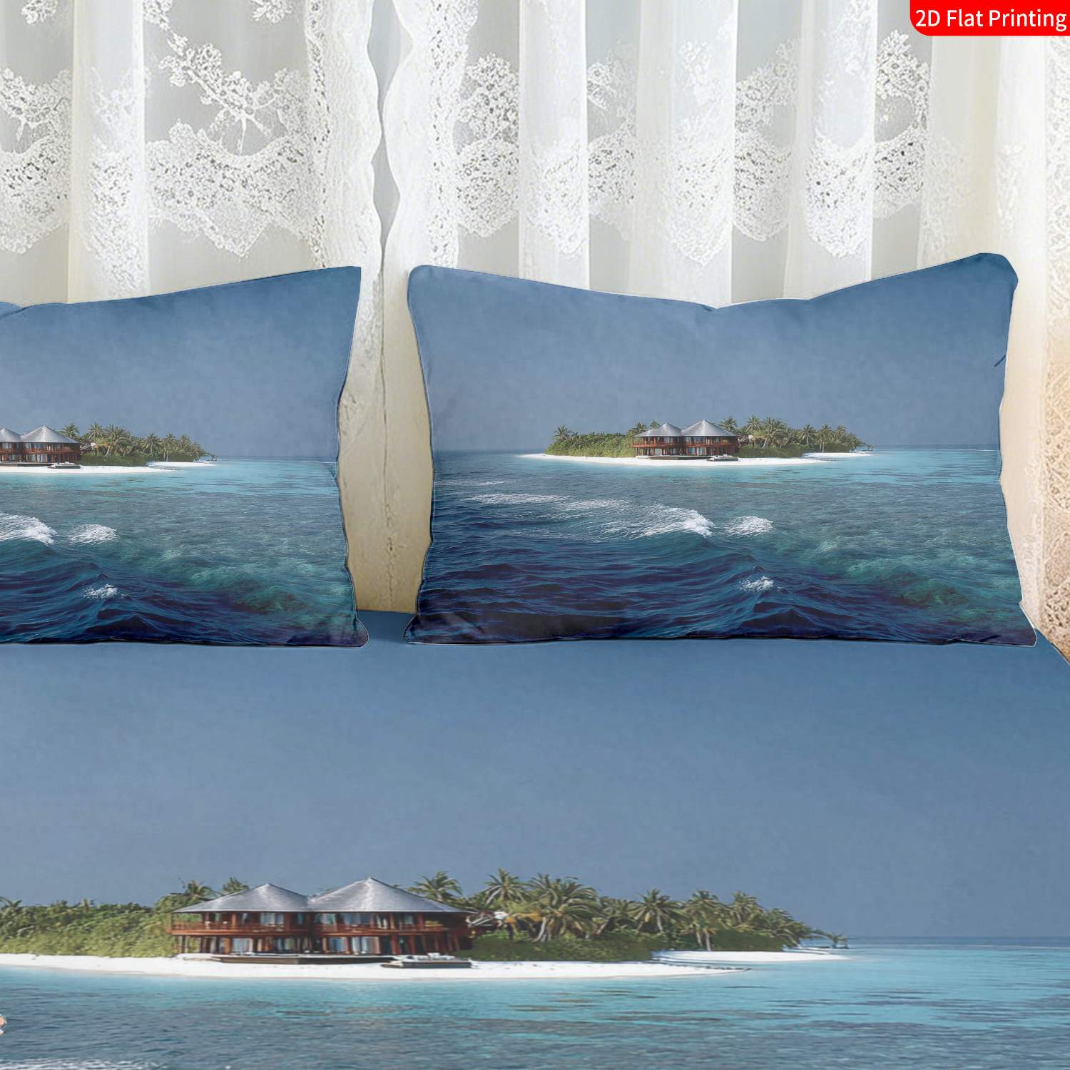 Tropical Island Bedding Set Pa - Fitted Bed Sheets Deep Pocket 评论和价格