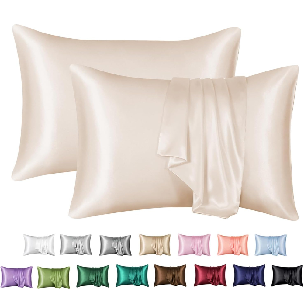 2 Pack Satin Pillowcase for Ha - Satin Silk Pillowcase Hair Skin 评论和价格