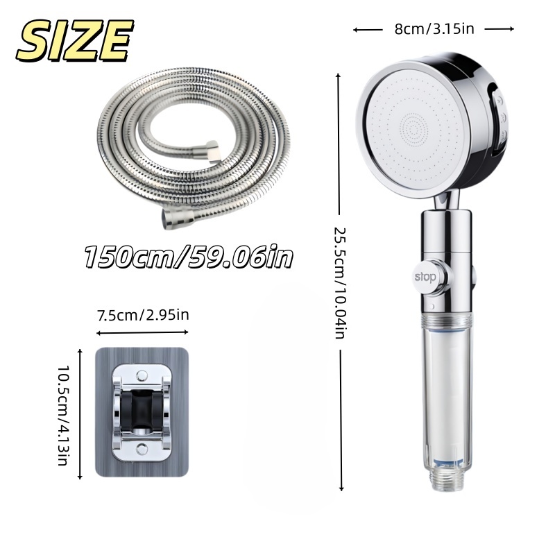 Visible Filter Window High Pre - High Pressure Shower Head Handheld 评论和价格