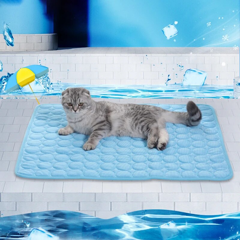 Pet Ice Mats Summer Cat Dog So - Cooling Blanket Hot Sleepers 评论和价格