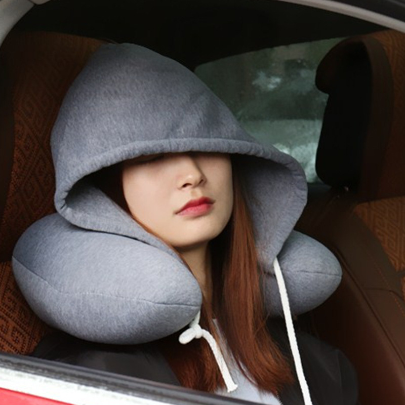U-shaped Hooded Travel Home Pi - Anti Snore Contour Pillow 评论和价格
