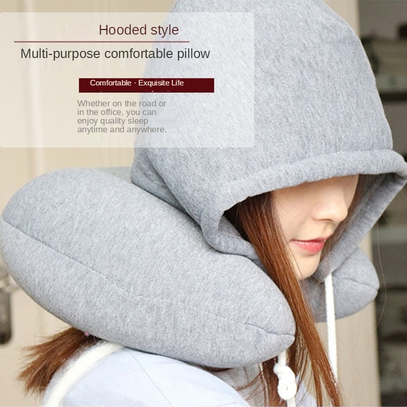 U-shaped Hooded Travel Home Pi - Anti Snore Contour Pillow 评论和价格