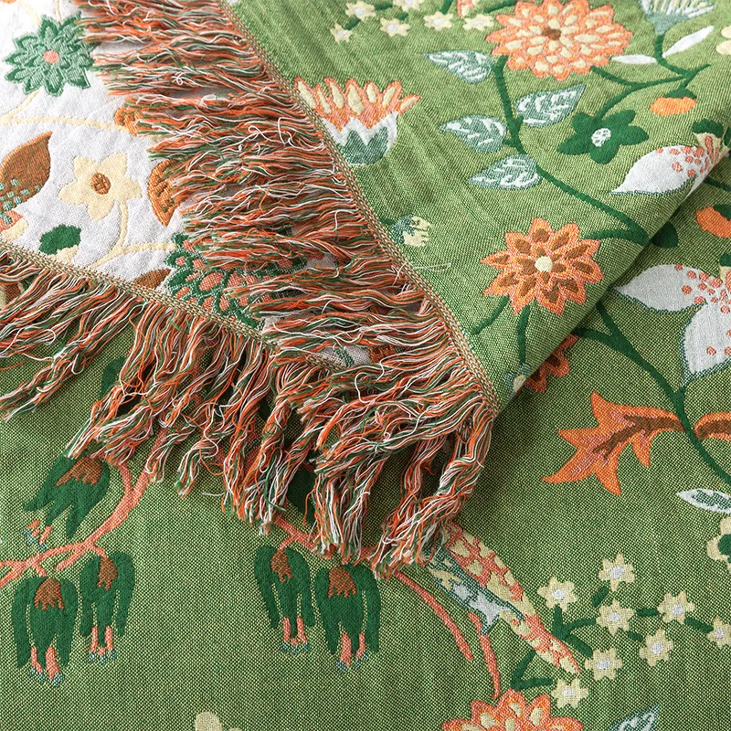 Pure Cotton Blanket Muslin Wov - Muslin Cotton Bedspread 评论和价格