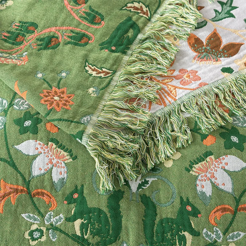Pure Cotton Blanket Muslin Wov - Muslin Cotton Bedspread 评论和价格