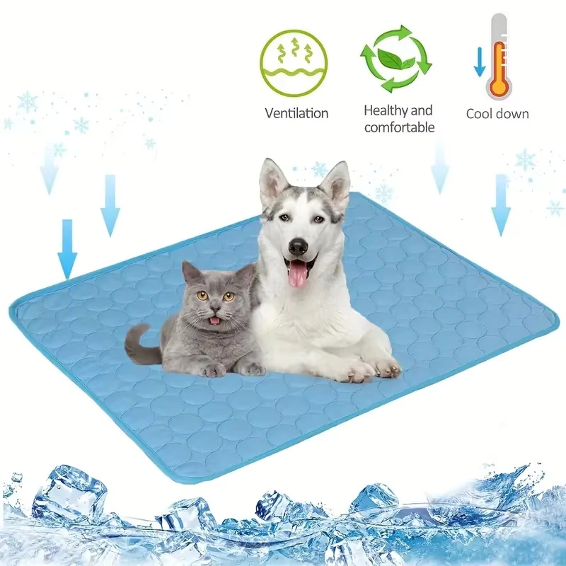 Pet Ice Mat Summer Cooling Mat - Cooling Blanket Hot Sleepers 评论和价格