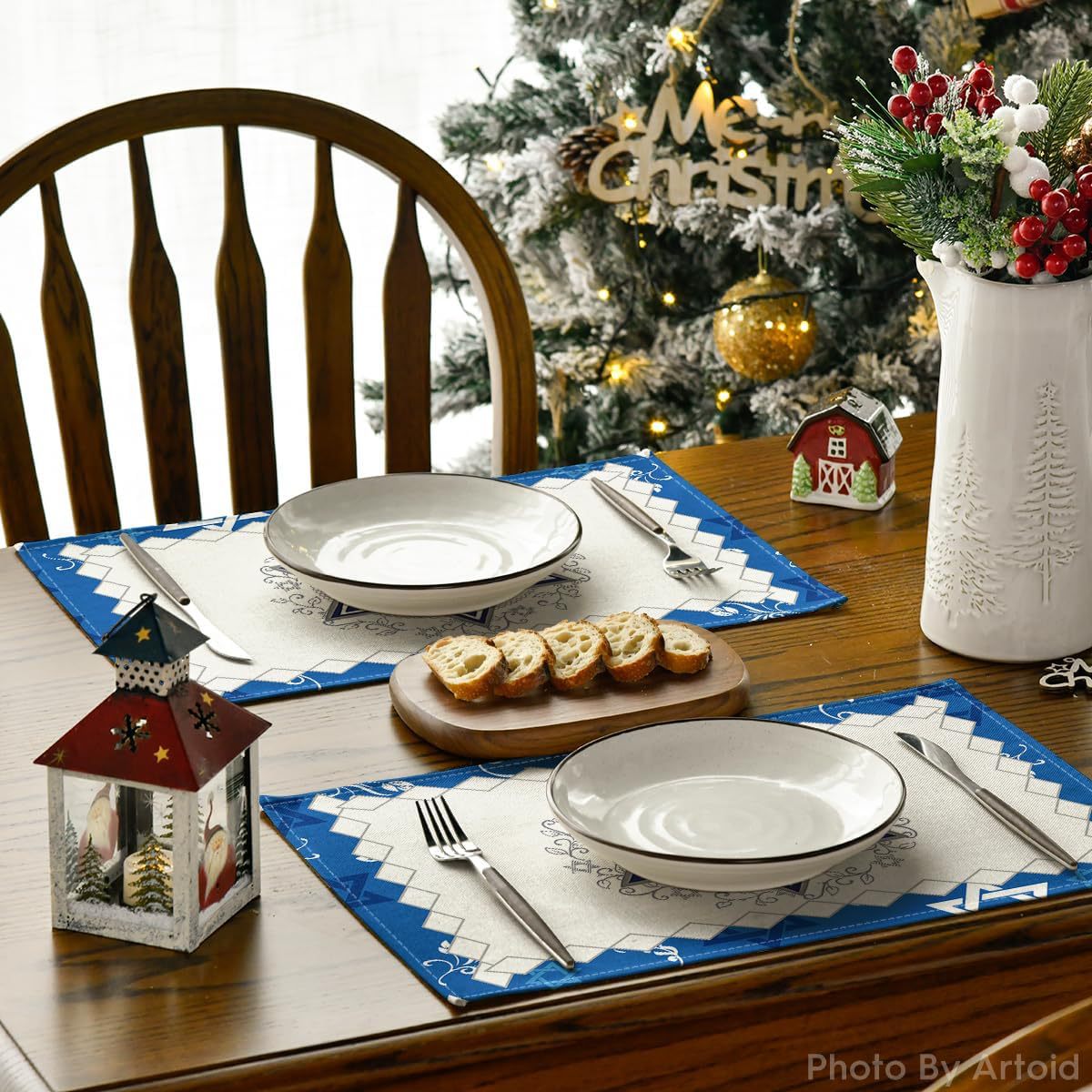 8Pcs Jewish Holiday Placemat S - Kitchen 评论和价格