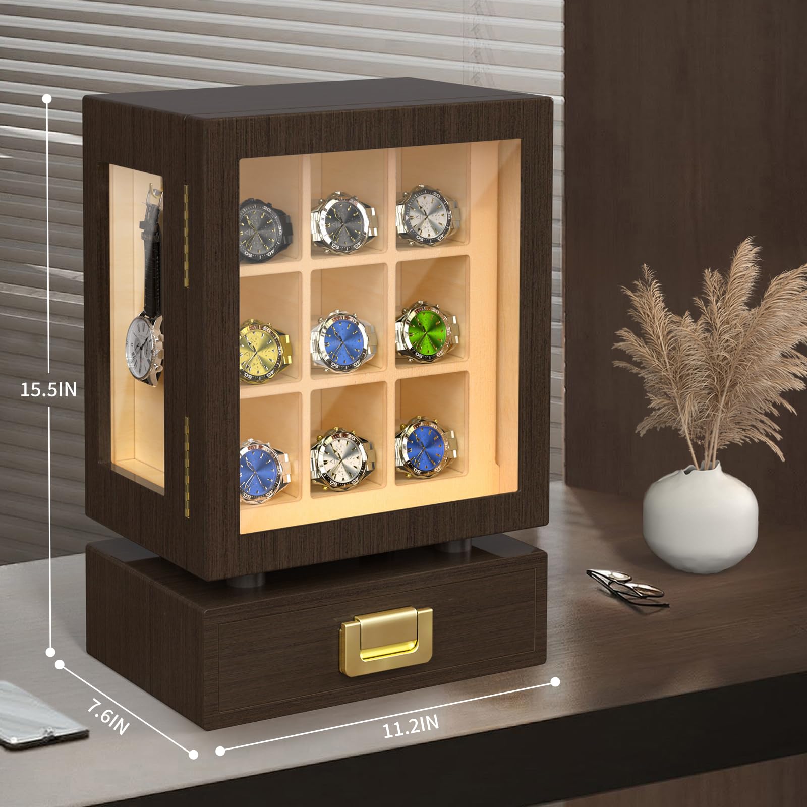 Custom Rectangle Wooden Watch  - Storage & Organization 评论和价格