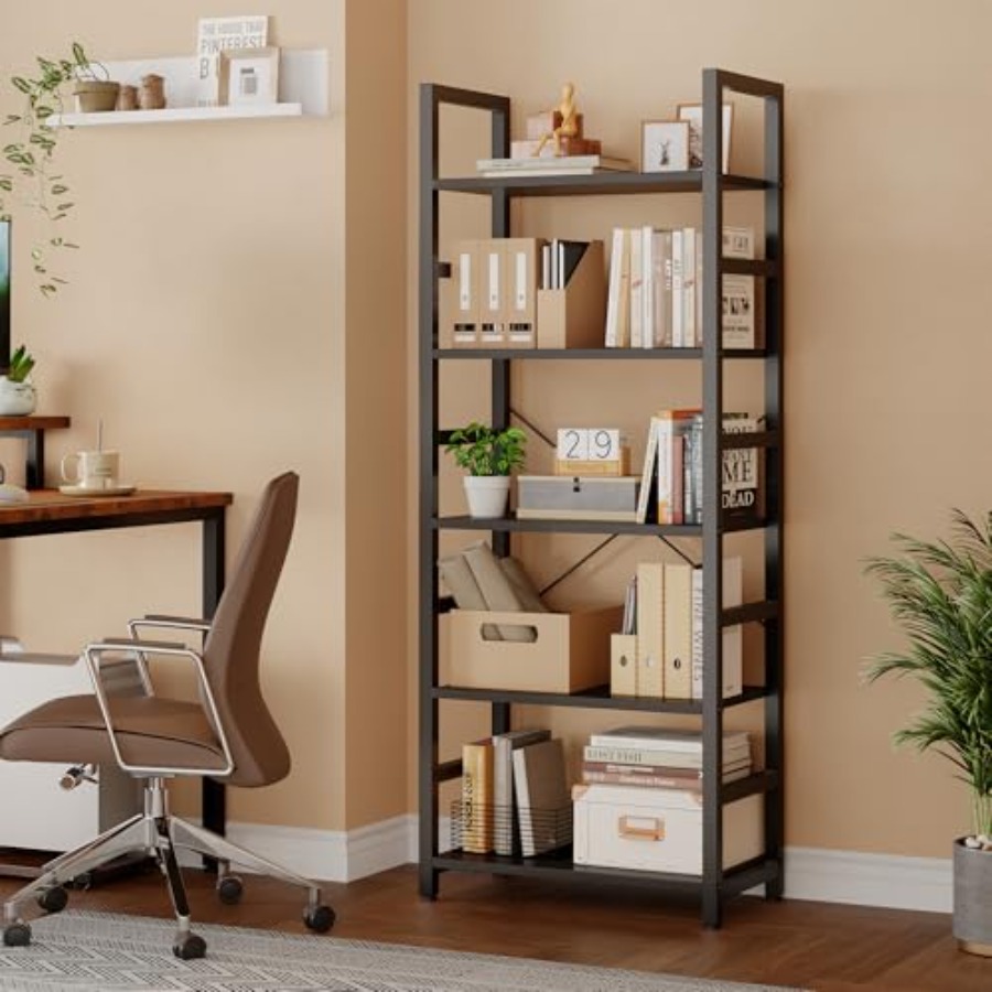 5-Tier Bookshelf, Modern Tall  - Storage & Organization 评论和价格