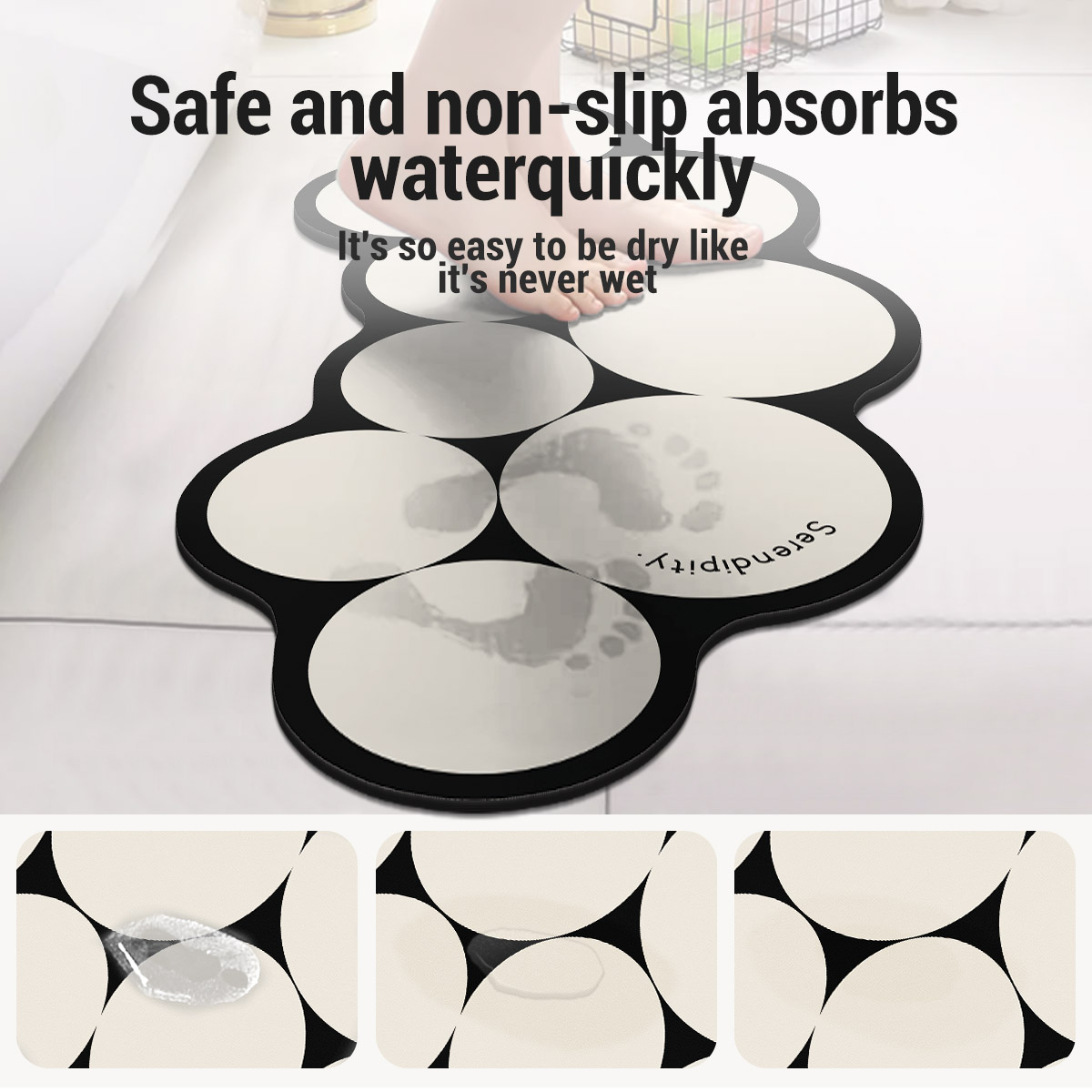 Diatomite Bath Mat Bathroom Ca - Quick Dry Diatomite Bath Mat 评论和价格