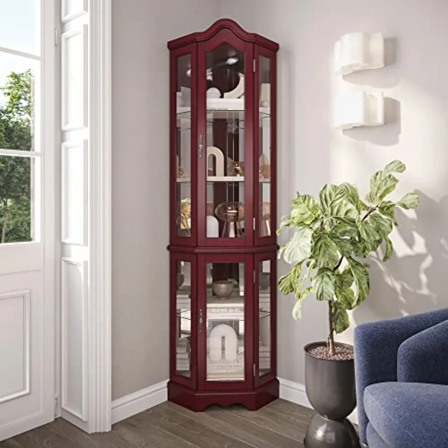 Lighted Corner Display Curved  - Storage & Organization 评论和价格