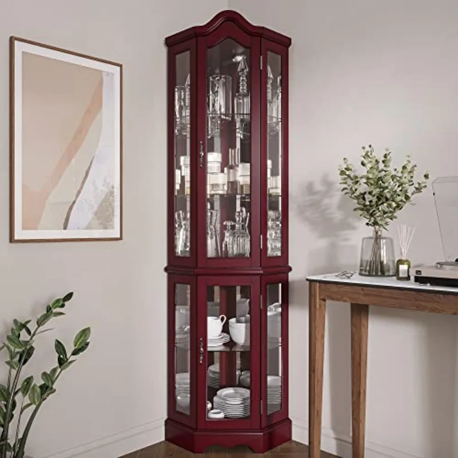 Lighted Corner Display Curved  - Storage & Organization 评论和价格