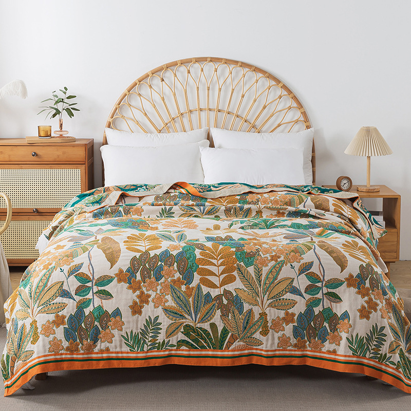 Muslin Gauze Bedspread On The  - Muslin Cotton Bedspread 评论和价格