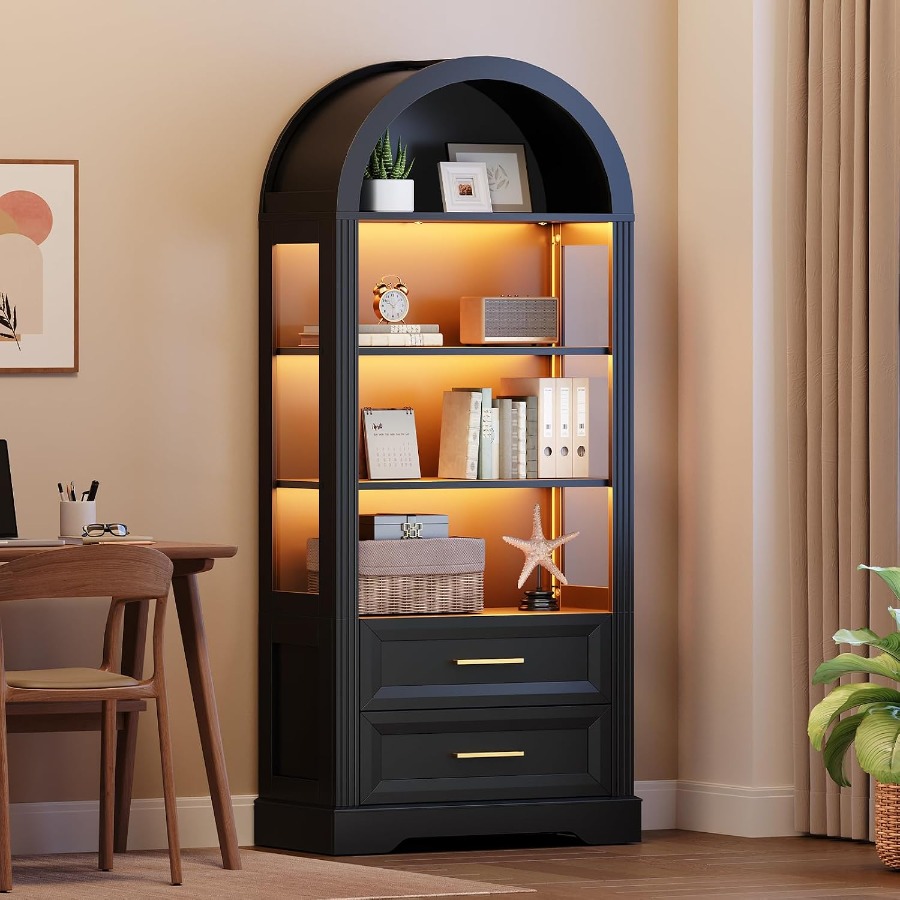 Display Cabinet, Tall Arched B - Storage & Organization 评论和价格
