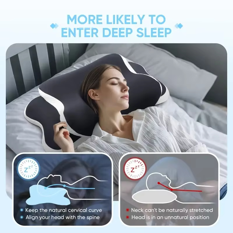 Memory Foam Pillows Butterfly  - Memory Foam Orthopedic Pillow Neck Pain 评论和价格