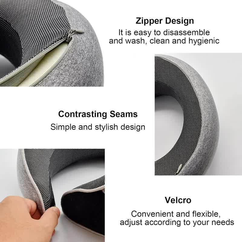 Travel Neck Pillow Memory Foam - Anti Snore Contour Pillow 评论和价格