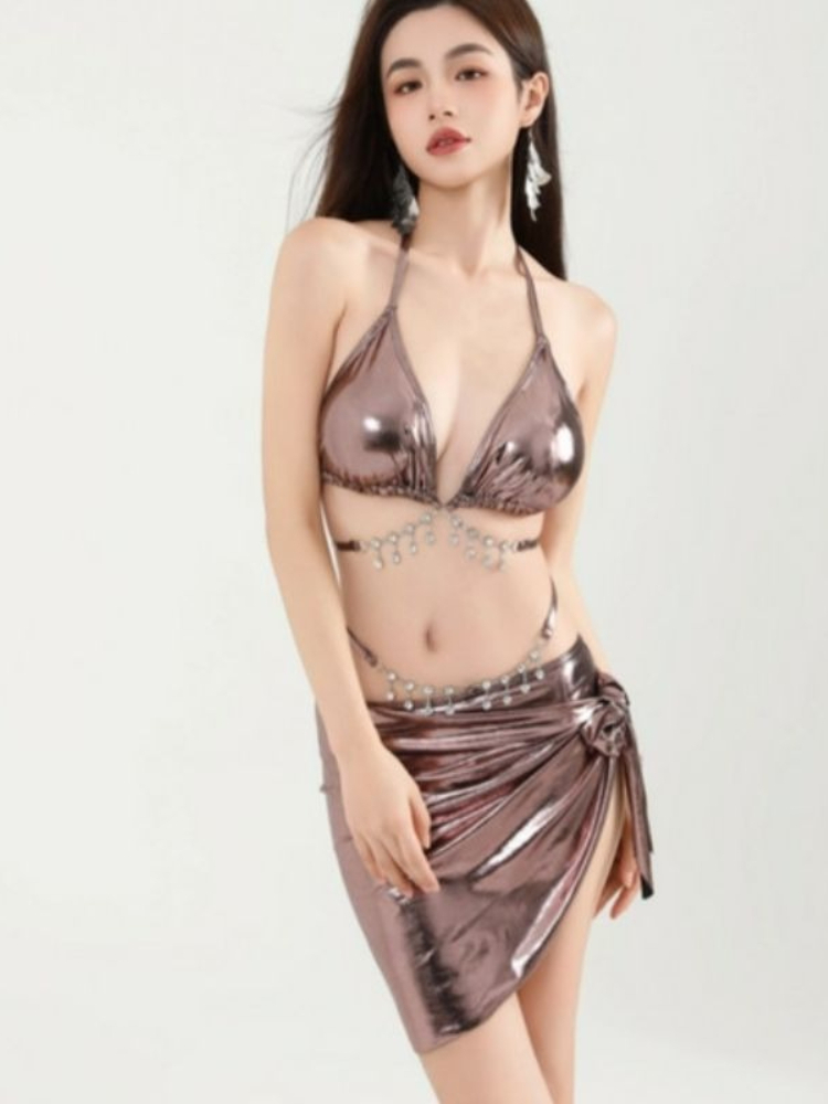 Women Sexy Tie Bikini Set Y2k  - Bath 评论和价格