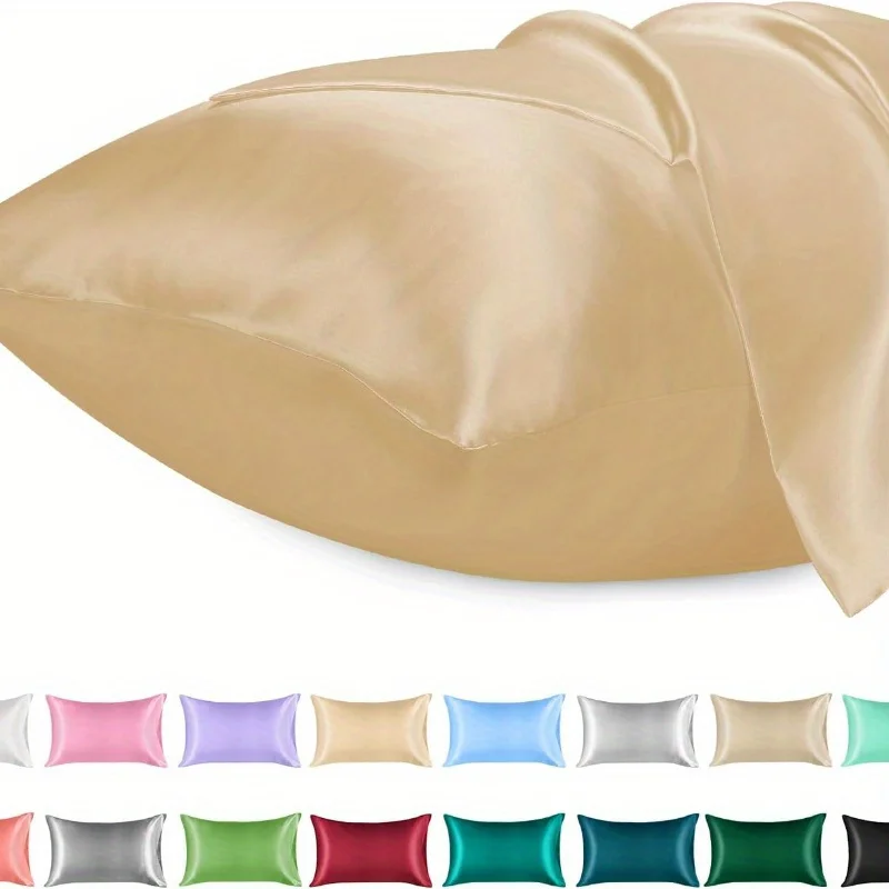 1PC Satin Pillowcase for Hair  - Satin Silk Pillowcase Hair Skin 评论和价格