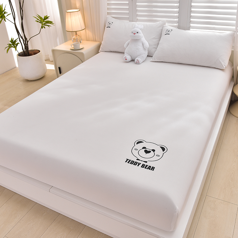 100% Cotton Fitted Sheet 28cm  - Fitted Bed Sheets Deep Pocket 评论和价格