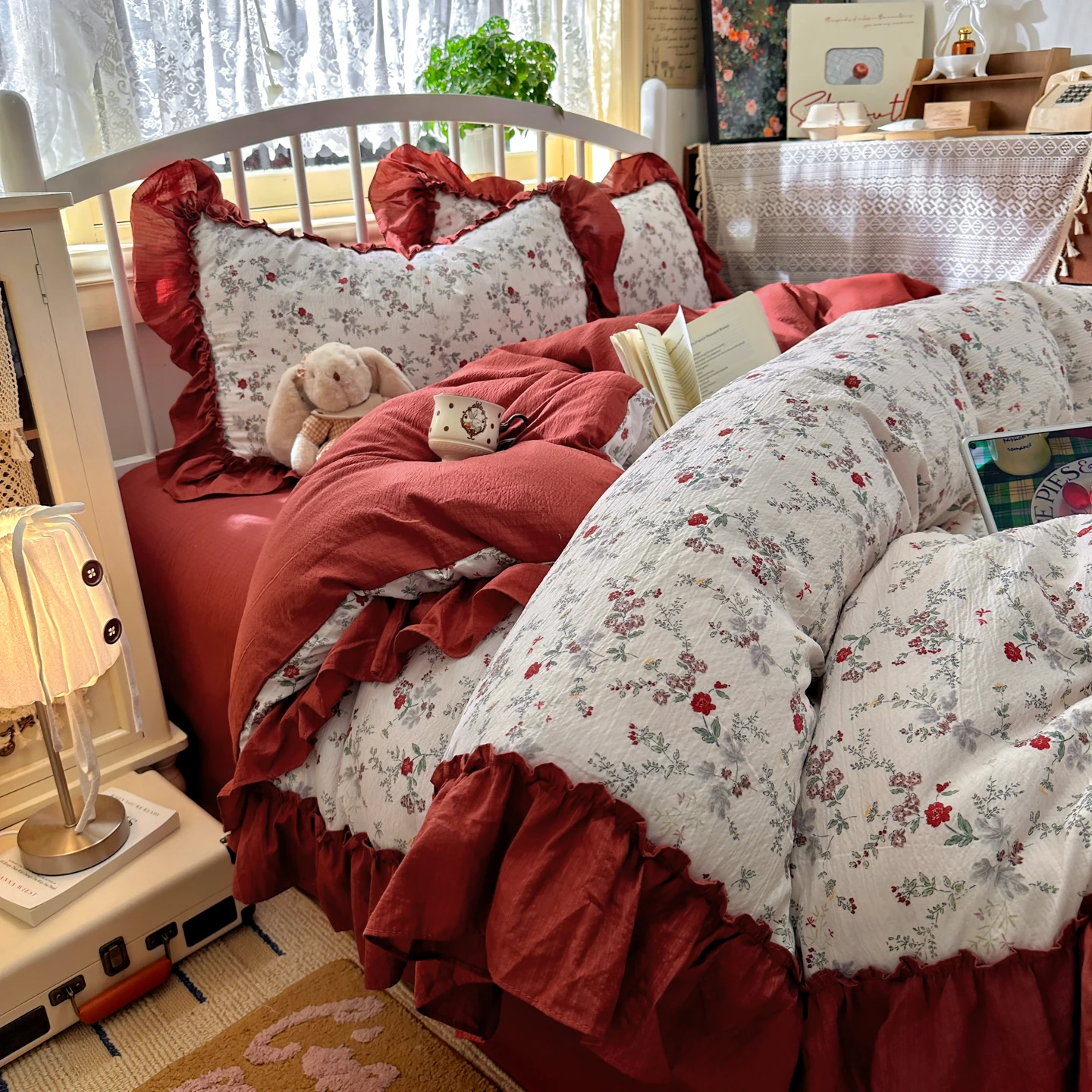 French Vintage Aesthetic Beddi - Aesthetic Floral Duvet Cover 评论和价格