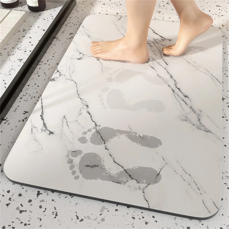 1pc Bathroom Rugs Washable Bat - Quick Dry Diatomite Bath Mat 评论和价格