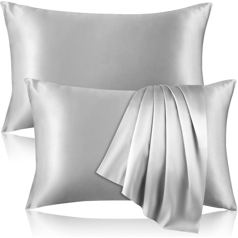 2pcs Satin Silk Pillowcase for - Satin Silk Pillowcase Hair Skin 评论和价格