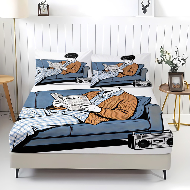 Soft Travel Prep Fitted Sheet  - Fitted Bed Sheets Deep Pocket 评论和价格