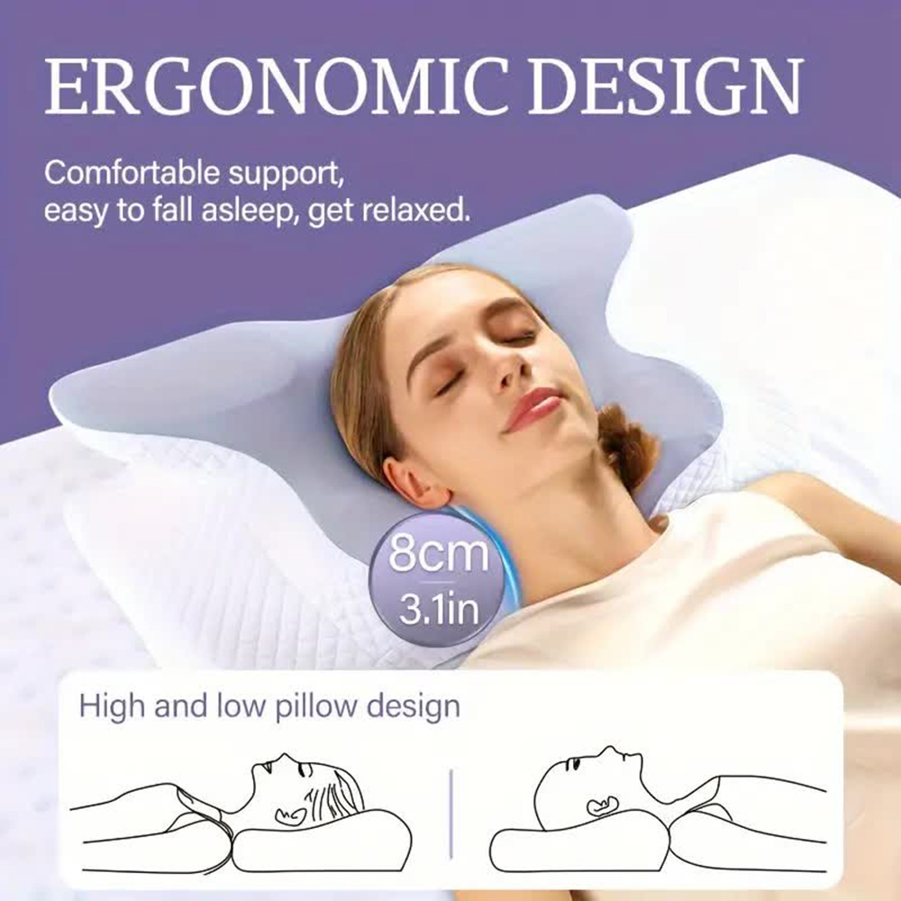 Memory Foam Pillows Butterfly  - Memory Foam Orthopedic Pillow Neck Pain 评论和价格