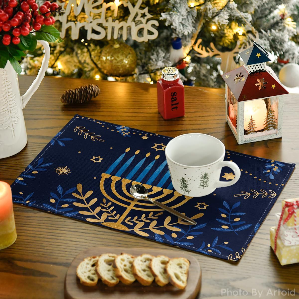 8Pcs Hanukkah Rosh Hashanah Pa - Kitchen 评论和价格