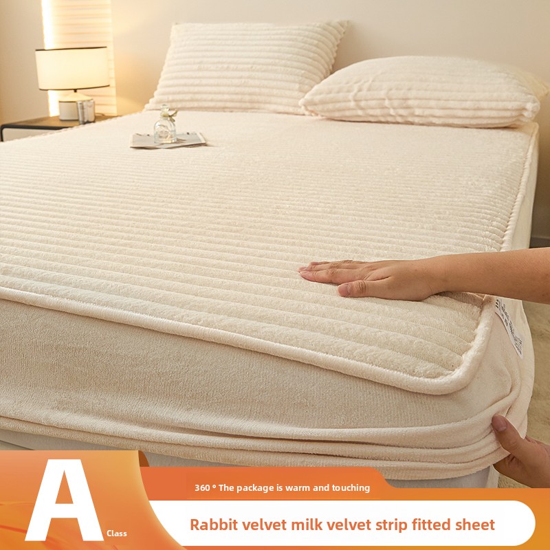 Imitation Rabbit Plush Winter  - Fitted Bed Sheets Deep Pocket 评论和价格