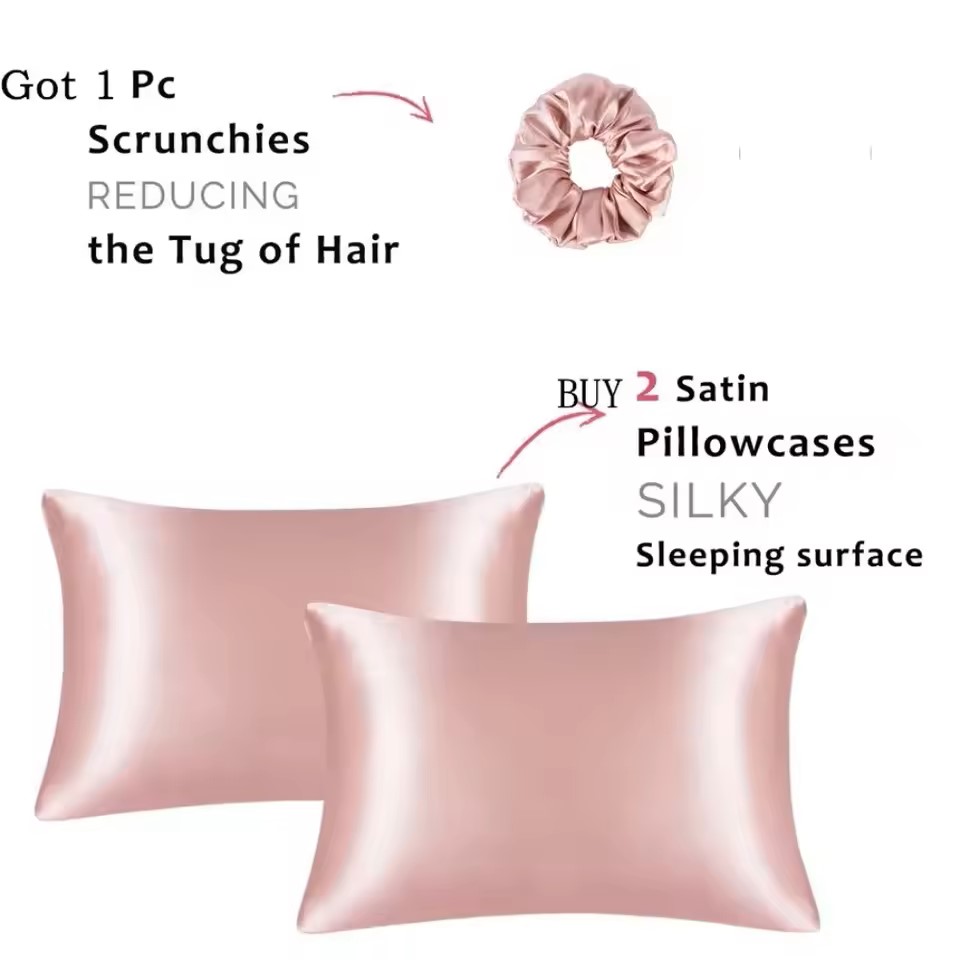 Kuup 1pcs Pillowcase Pillow Co - Satin Silk Pillowcase Hair Skin 评论和价格