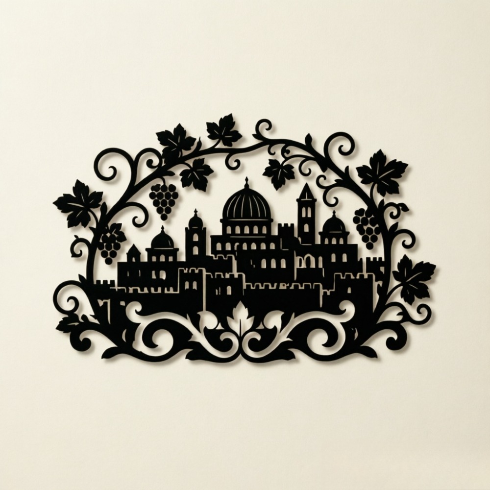 CIFBUY Iron Wall Art Jerusalem - Home Decor 评论和价格