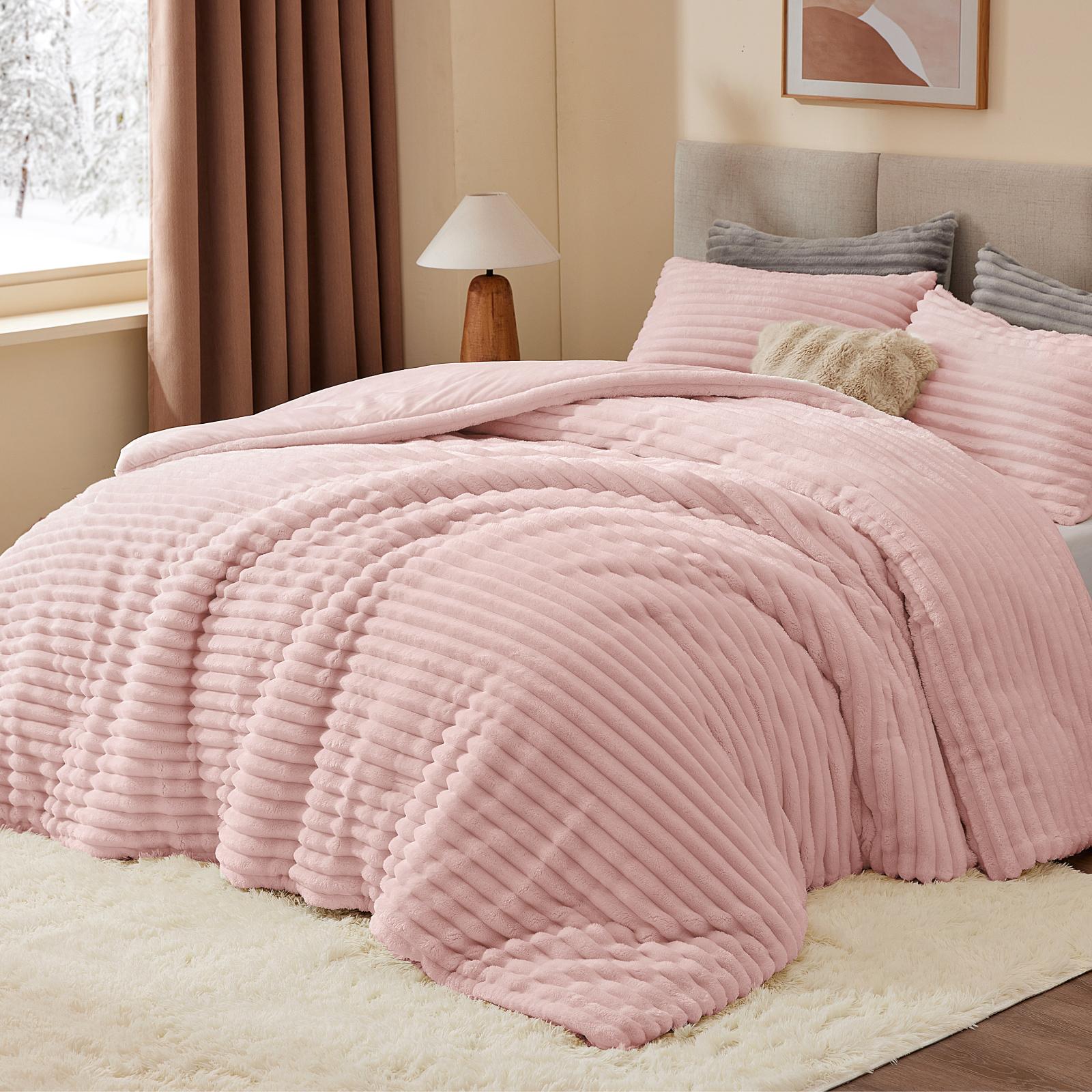Super Soft Fluffy Fleece Comfo - Fluffy Fleece Comforter King Size 评论和价格