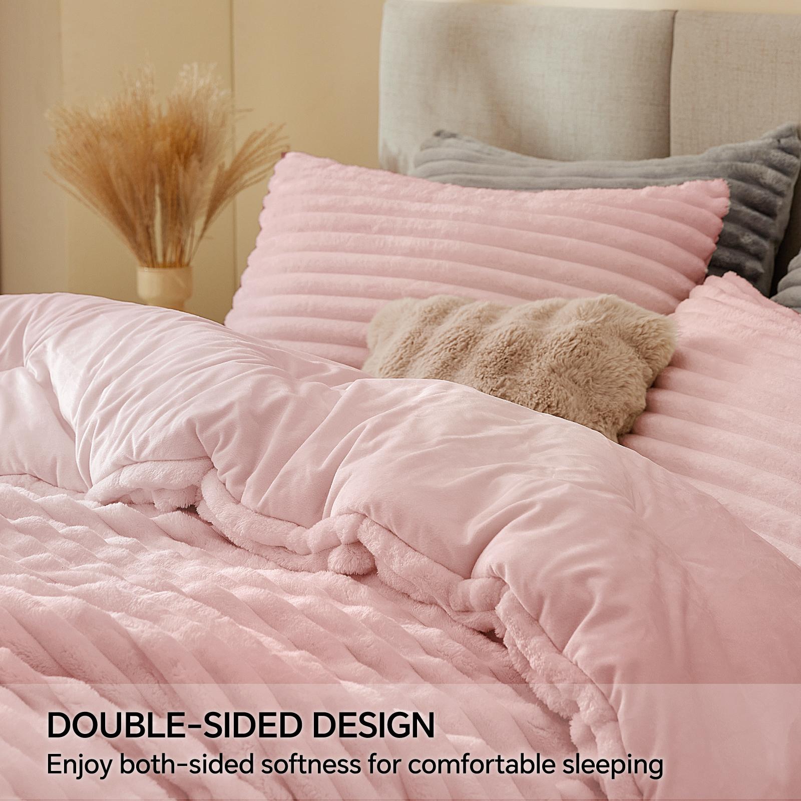 Super Soft Fluffy Fleece Comfo - Fluffy Fleece Comforter King Size 评论和价格