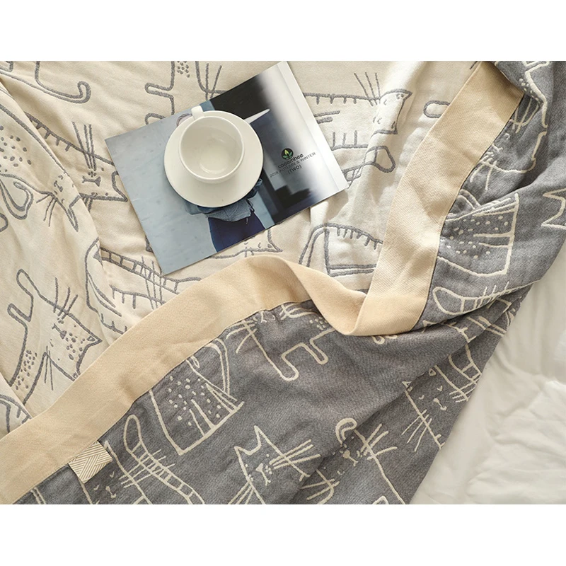 WASART Pure cotton twel muslin - Muslin Cotton Bedspread 评论和价格