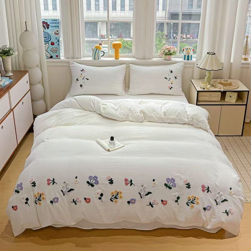 Aesthetic Floral Embroidery Du - Aesthetic Floral Duvet Cover 评论和价格