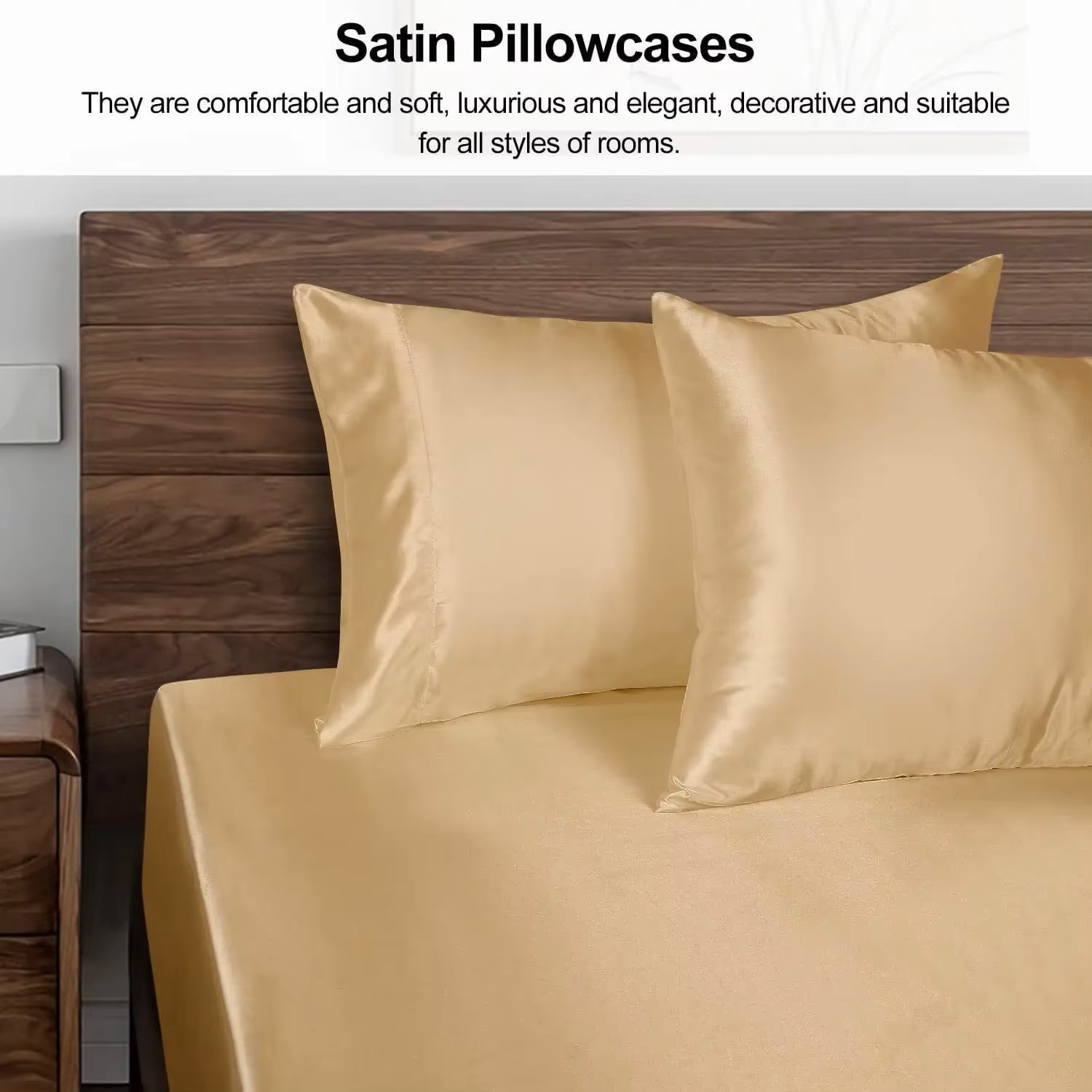 1PC Satin Pillowcase for Hair  - Satin Silk Pillowcase Hair Skin 评论和价格