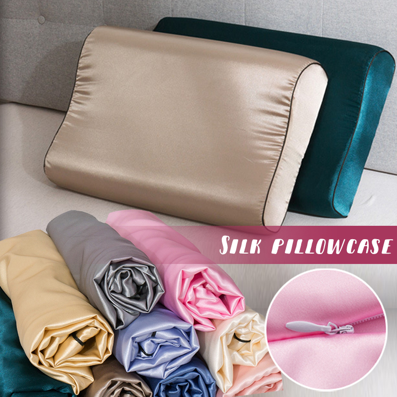 Imitation Silk Satin Latex Pil - Satin Silk Pillowcase Hair Skin 评论和价格