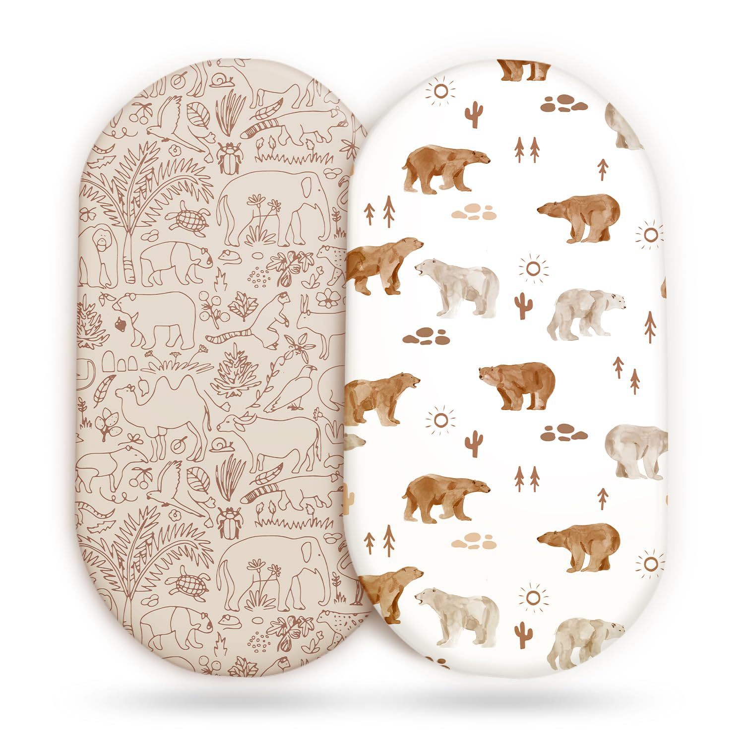 2PCS Baby Bassinet Sheet Musli - Muslin Cotton Bedspread 评论和价格