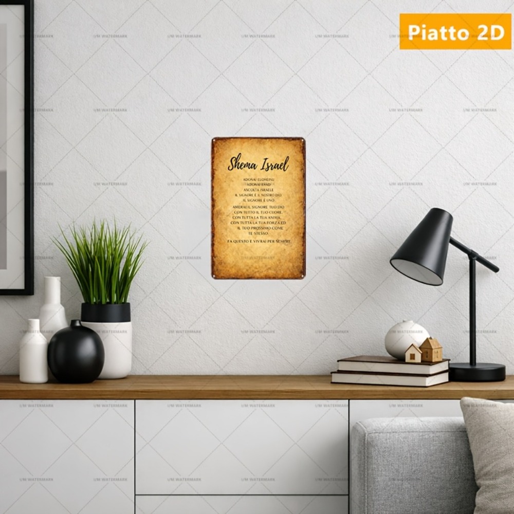 CIFBUY  Hebrew Scripture Alumi - Home Decor 评论和价格