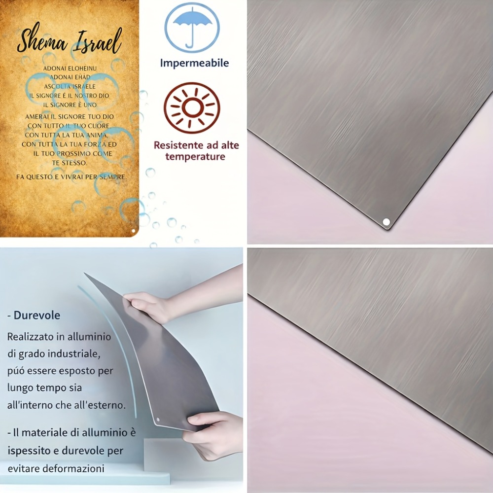 CIFBUY  Hebrew Scripture Alumi - Home Decor 评论和价格