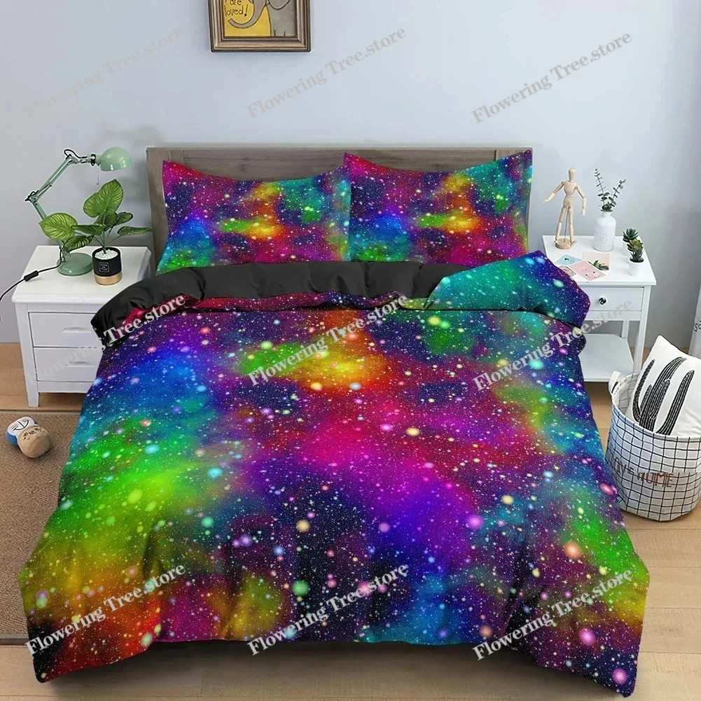 Galaxy Space Bedding Set 3D Un - Duvet Cover Sets With Zipper 评论和价格